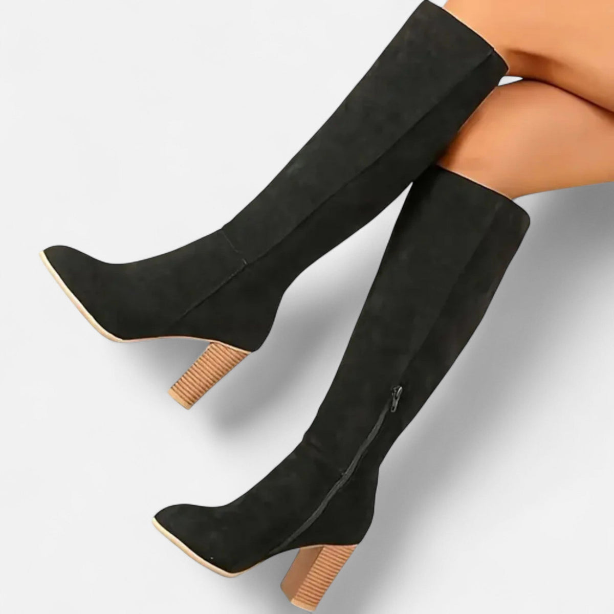 Women's Tall Riding Boots with Structured Silhouette and Soft Leather