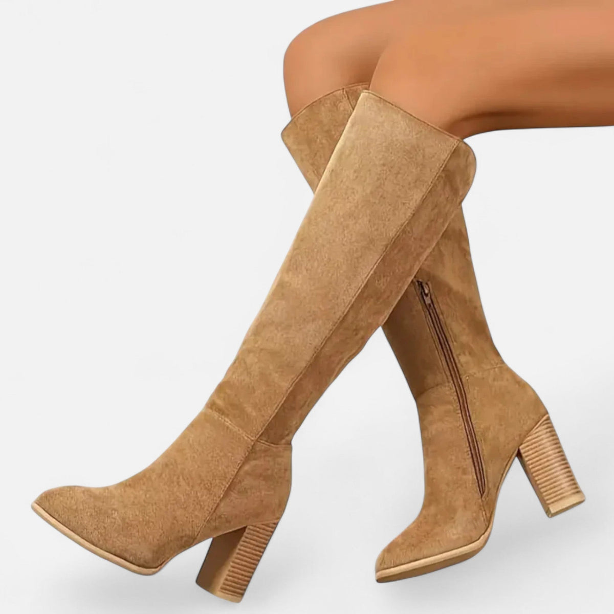 Women's Tall Riding Boots with Structured Silhouette and Soft Leather