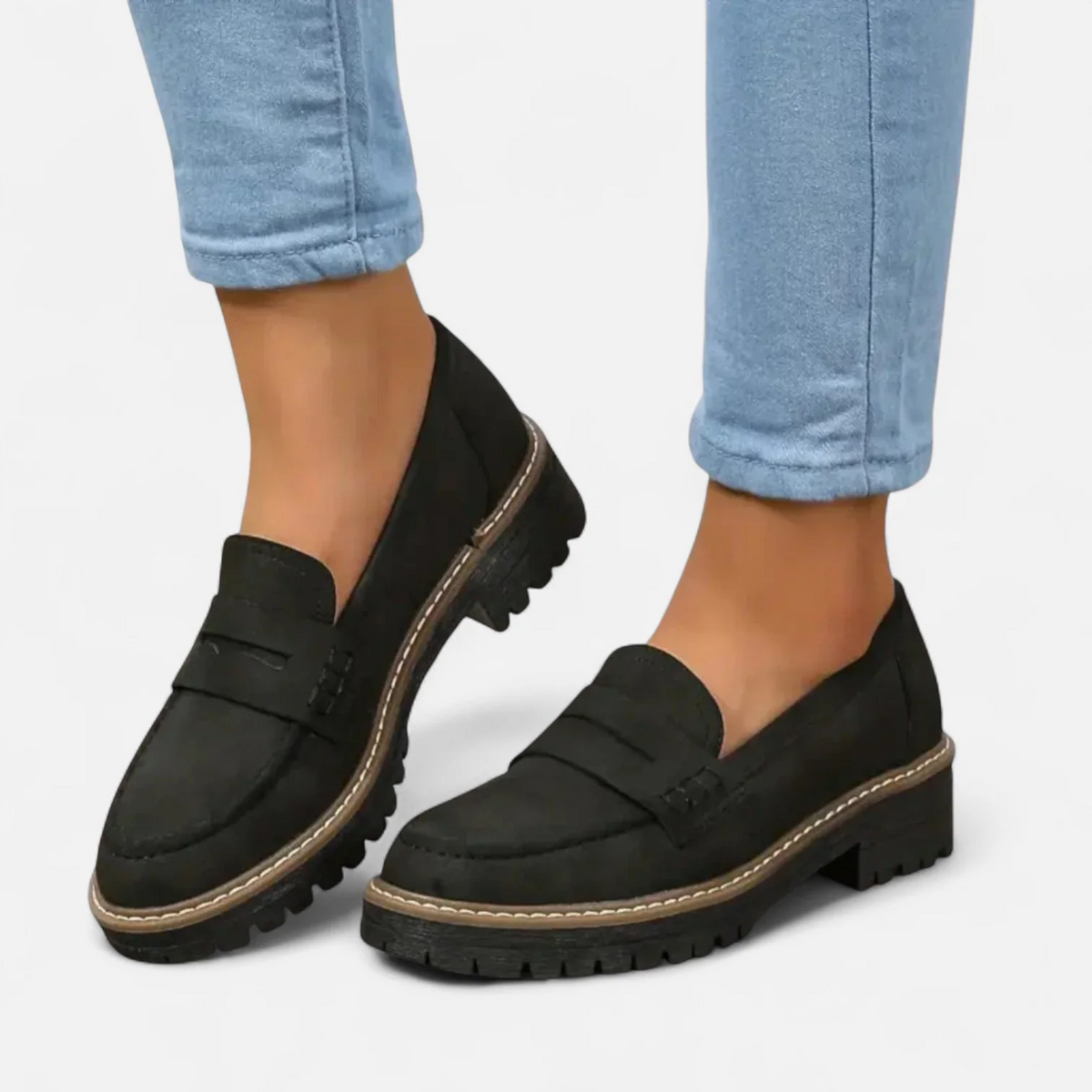 Women's Loafers with Cushioned Insole Slip On Design and Breathable Upper