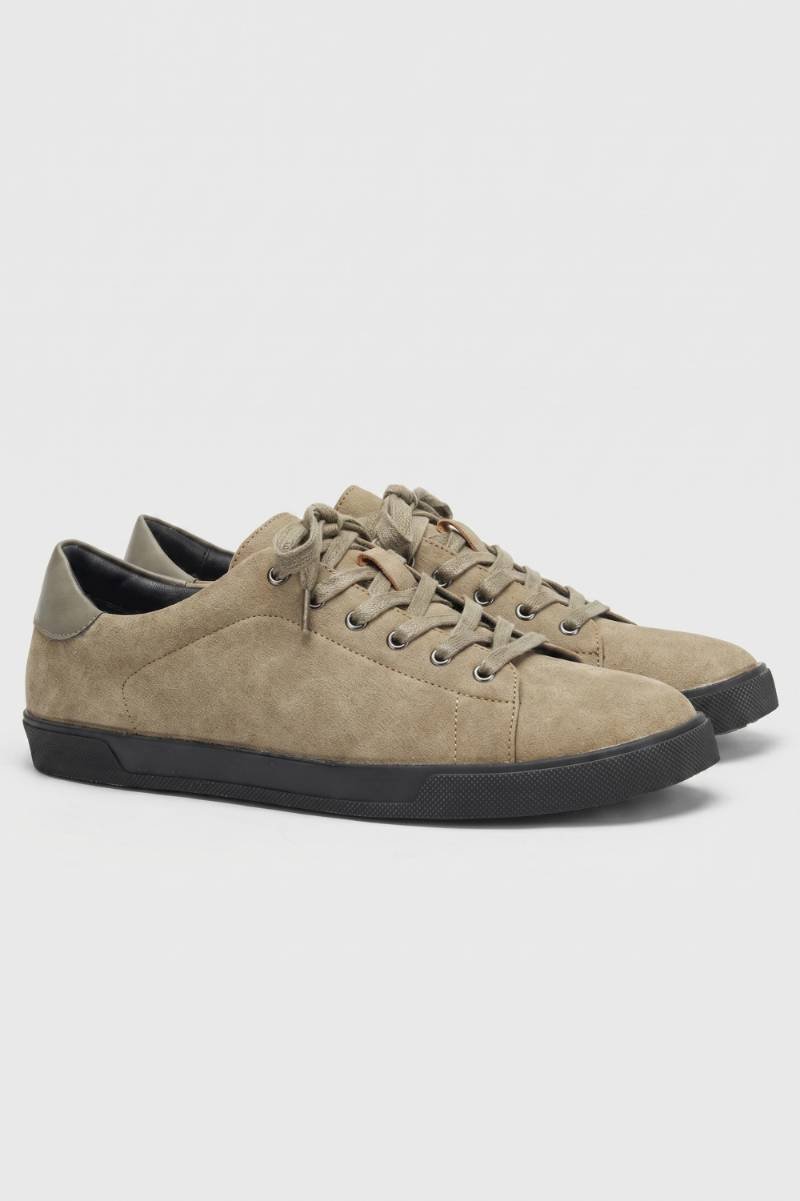 Klassiske sneakers til mænd i almindeligt snit med snørebånd og polstret inderside til hverdagsbrug