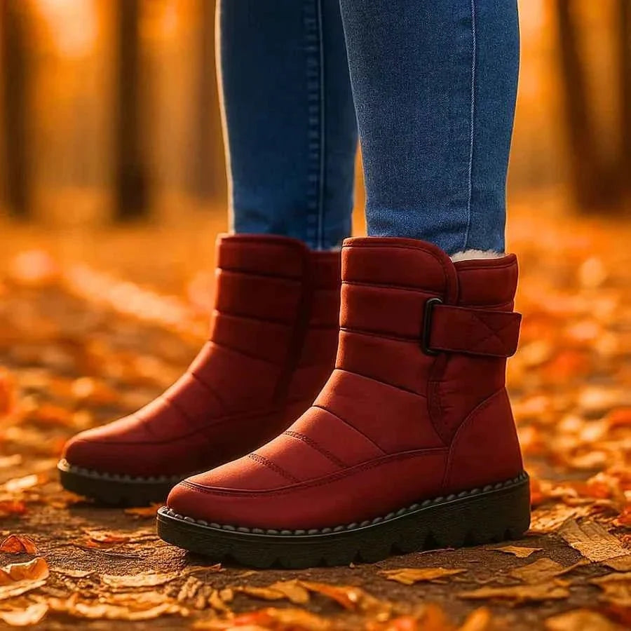 Women's Boots with Warm Lining Non Slip Profiled Sole and Supportive Fit